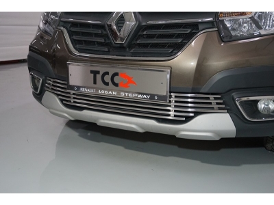 Рамка номерного знака комплект ТСС для Renault Logan Stepway 2018-2021