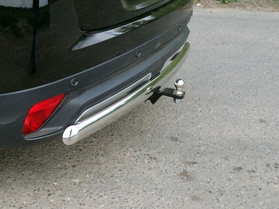Фаркоп ТСС шар Е нержавеющий для Mitsubishi Eclipse Cross 2018-2021