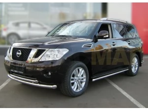 Защита передняя двойная 76-60 мм для Nissan Patrol № PTL2010_1